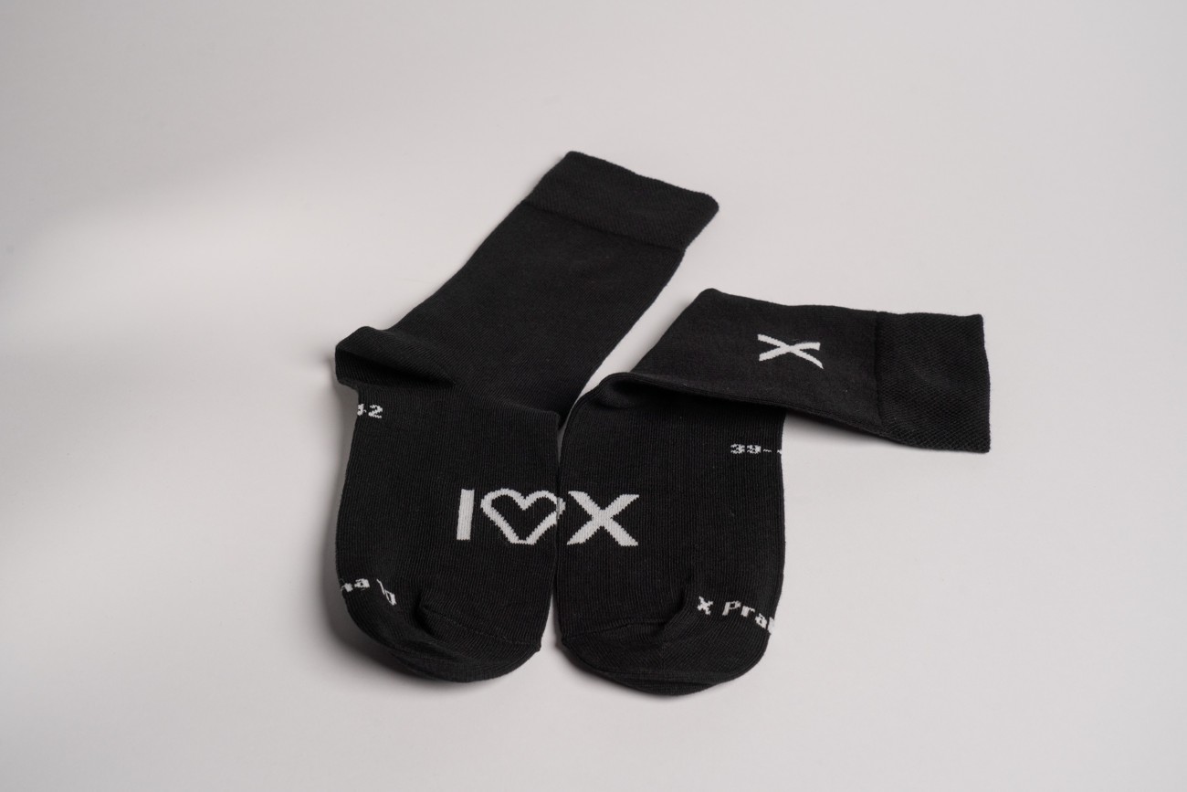 Ponožky I love X, bavlněné